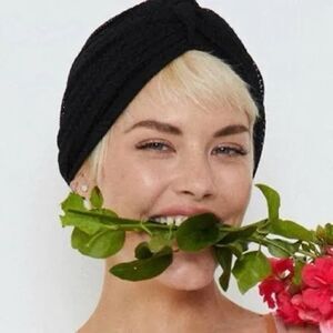 We Are HaH Black Noir Crochet Night/ Nite Cap